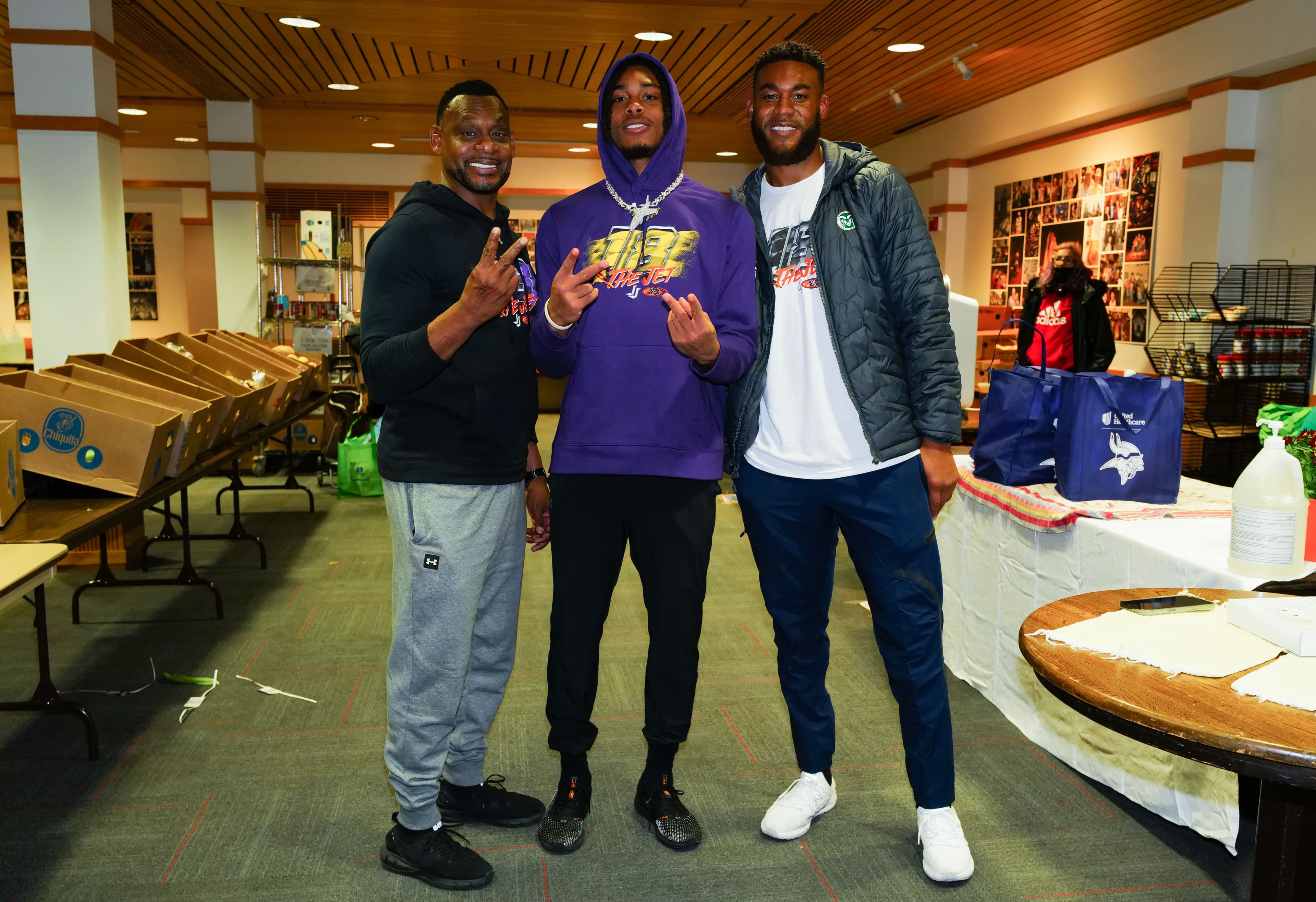 The JJets Foundation Turkey Drive with volunteers and families